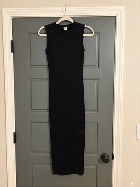 Flore Flore Esmé Midi Dress Black Sleeveless Size S